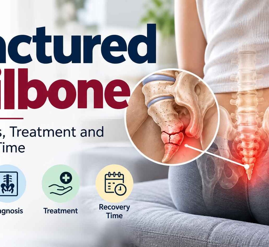 Fractured tailbone symptoms, diagnosis, treatment and recovery time