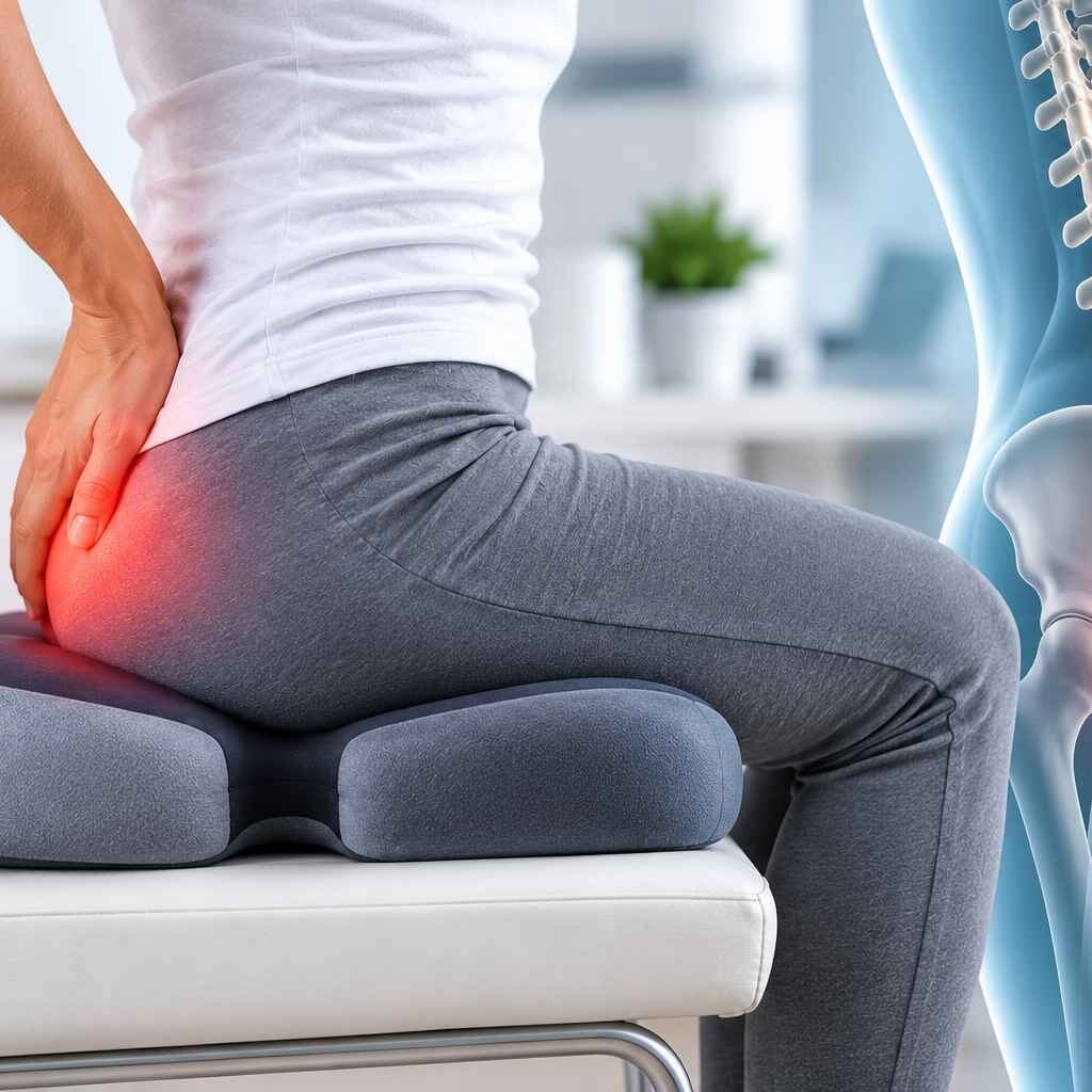 Tailbone pain while sitting caused by coccydynia